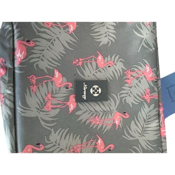Narwey Cute Flamingo Makeup Bag Travel Organizer Multicolor Waterproof - Picture 4 of 14